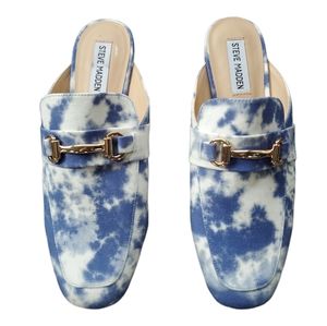 Steve Madden Blue Tie Dye Loafers